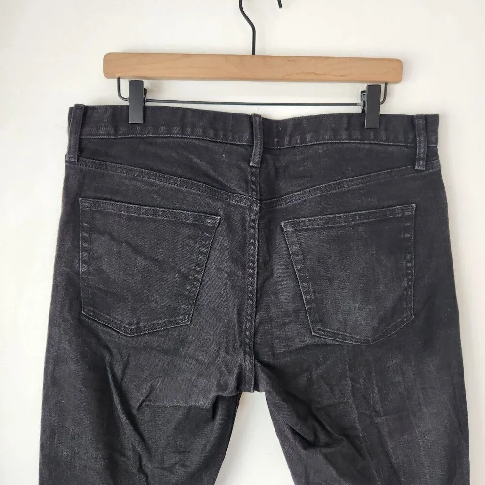 Uniqlo Men's Jeans Black Straight Leg Pants Classic Denim Size 34x34